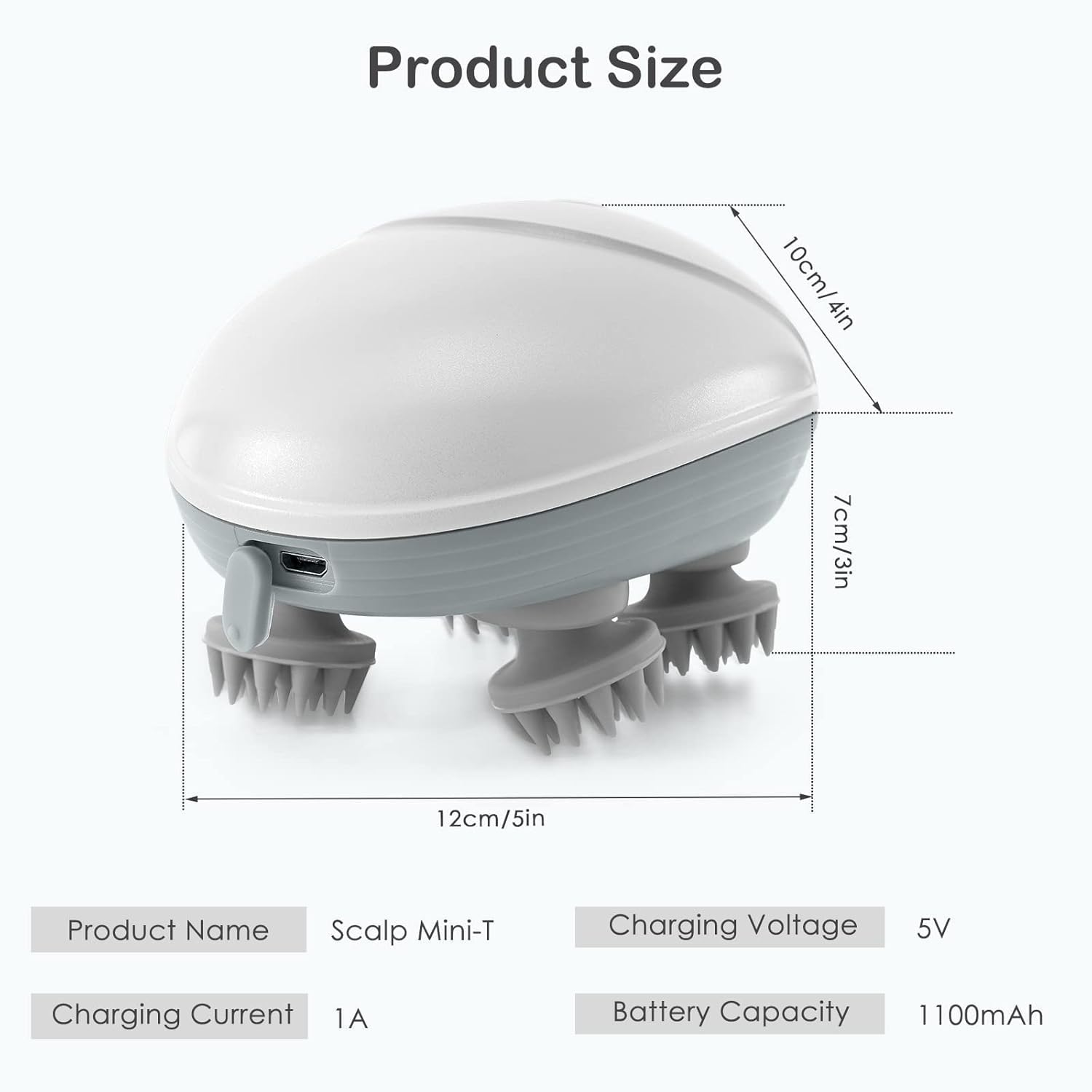 Smart Scalp Massager | 96 Silicon Kneading Points with Detachable Heads | Scalp, Body & Head Massager for Hair Growth